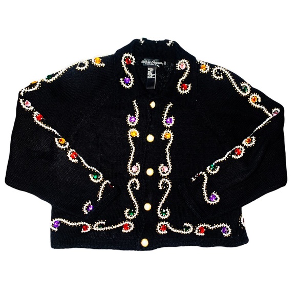 Vintage Cropped Sweater for Christmas Winter Holiday from the 90s - Picture 12 of 12